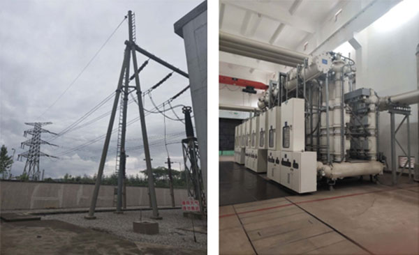 新區動力廠架空線及回線進線組合器 新區動力廠架空線及回線進線組合器